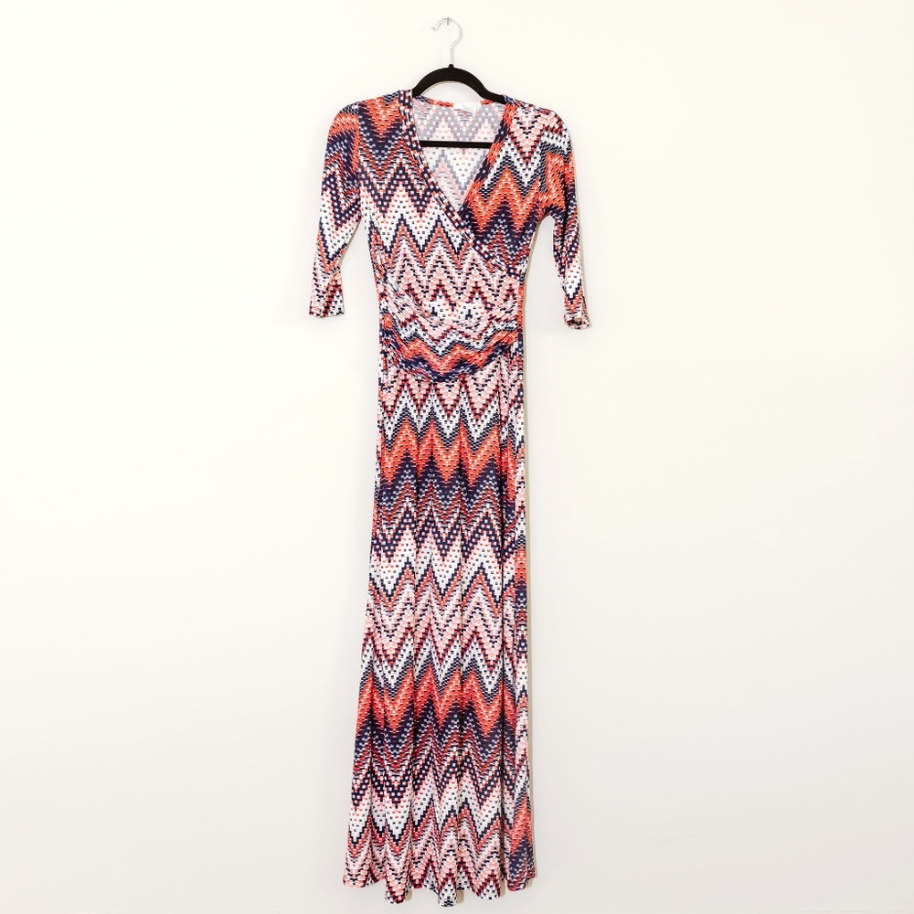 Faux Wrap Maxi Dress